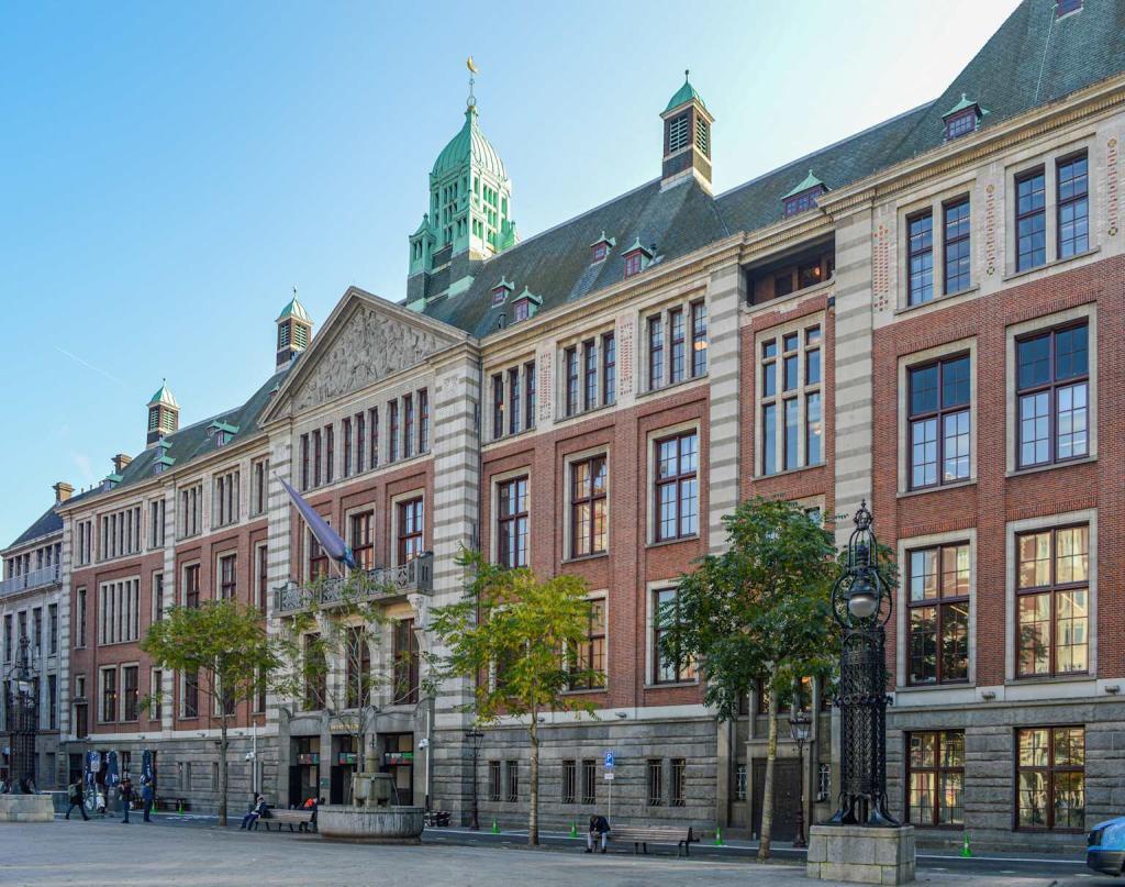 Euronext building in Amsterdam