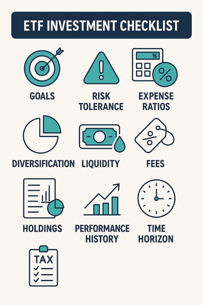 ETF Due Diligence Checklist infographic